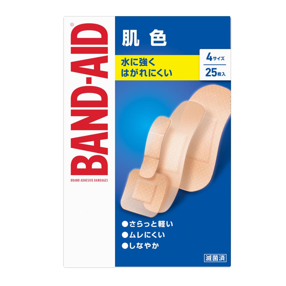 Band-Aid Skin Color 4 Sizes (25 pieces)