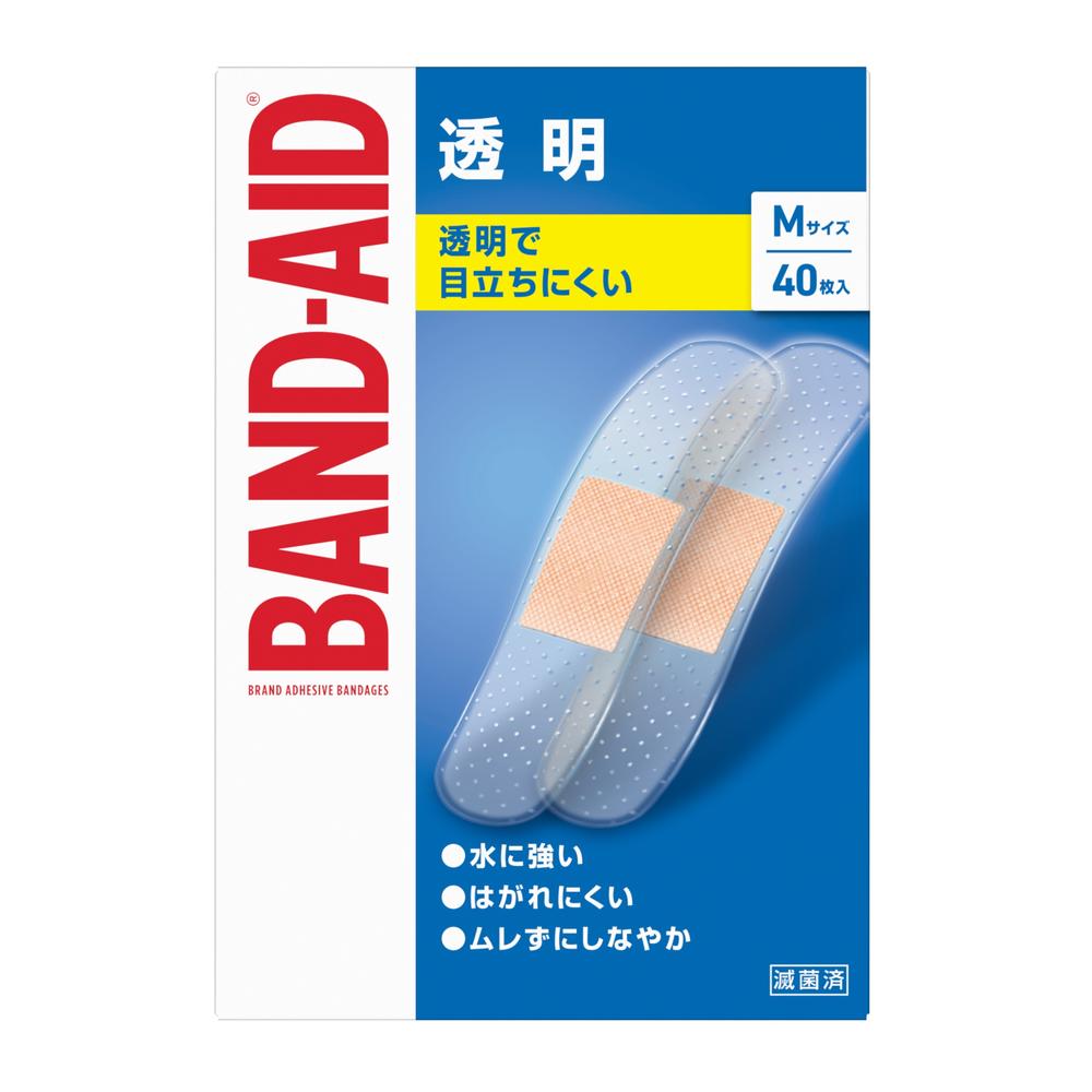 Band-Aid Transparent M Size (40 pieces)