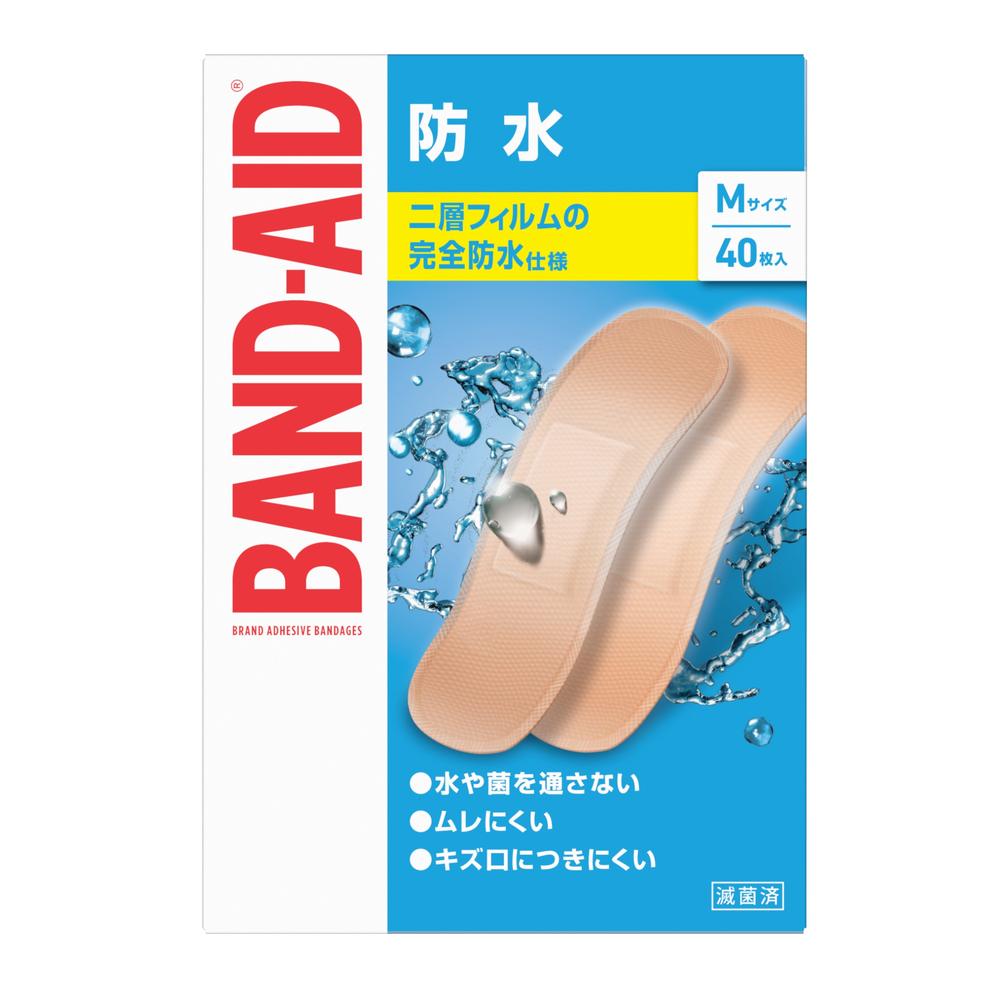 Band-Aid Waterproof M Size 40 Pieces