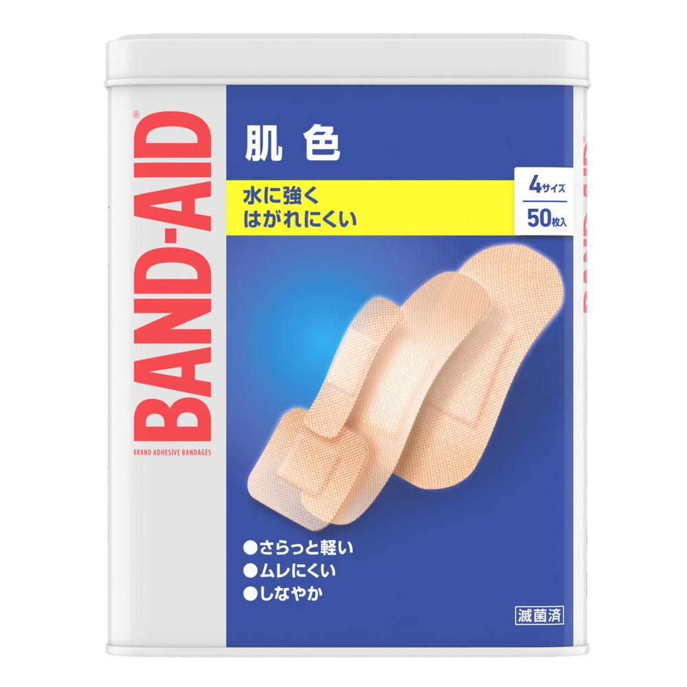 Band-Aid Skin Color 4 Sizes 50 Pieces