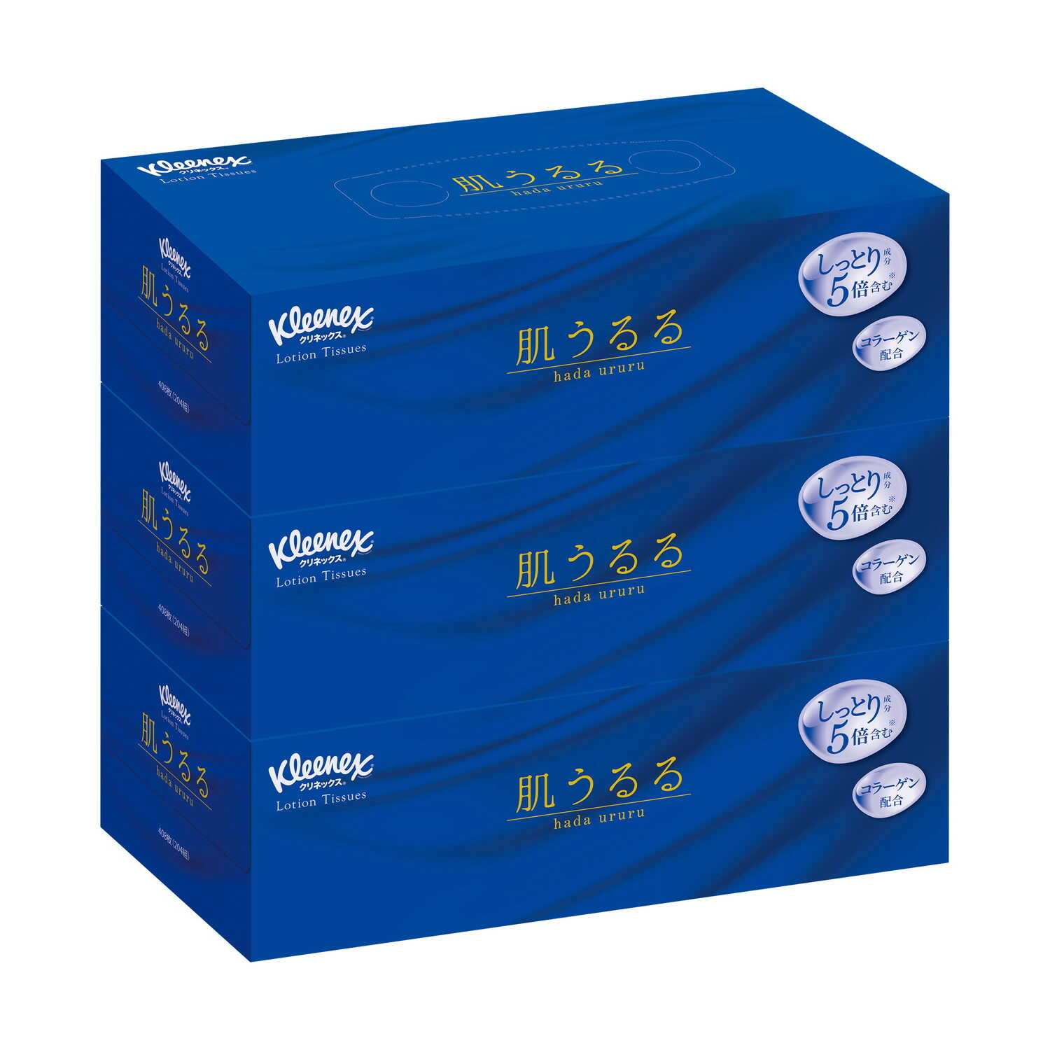 Kleisia Kleenex Lotion Tissue Skin Moisturizing 204W x 3 Packs