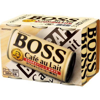 Suntory Boss Cafe Au Lait 185g x 6