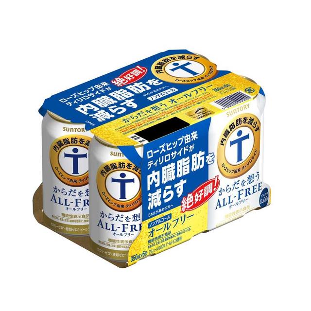 [Functional Food] Suntory All-Free for Your Body 350ml x 6 Bottles