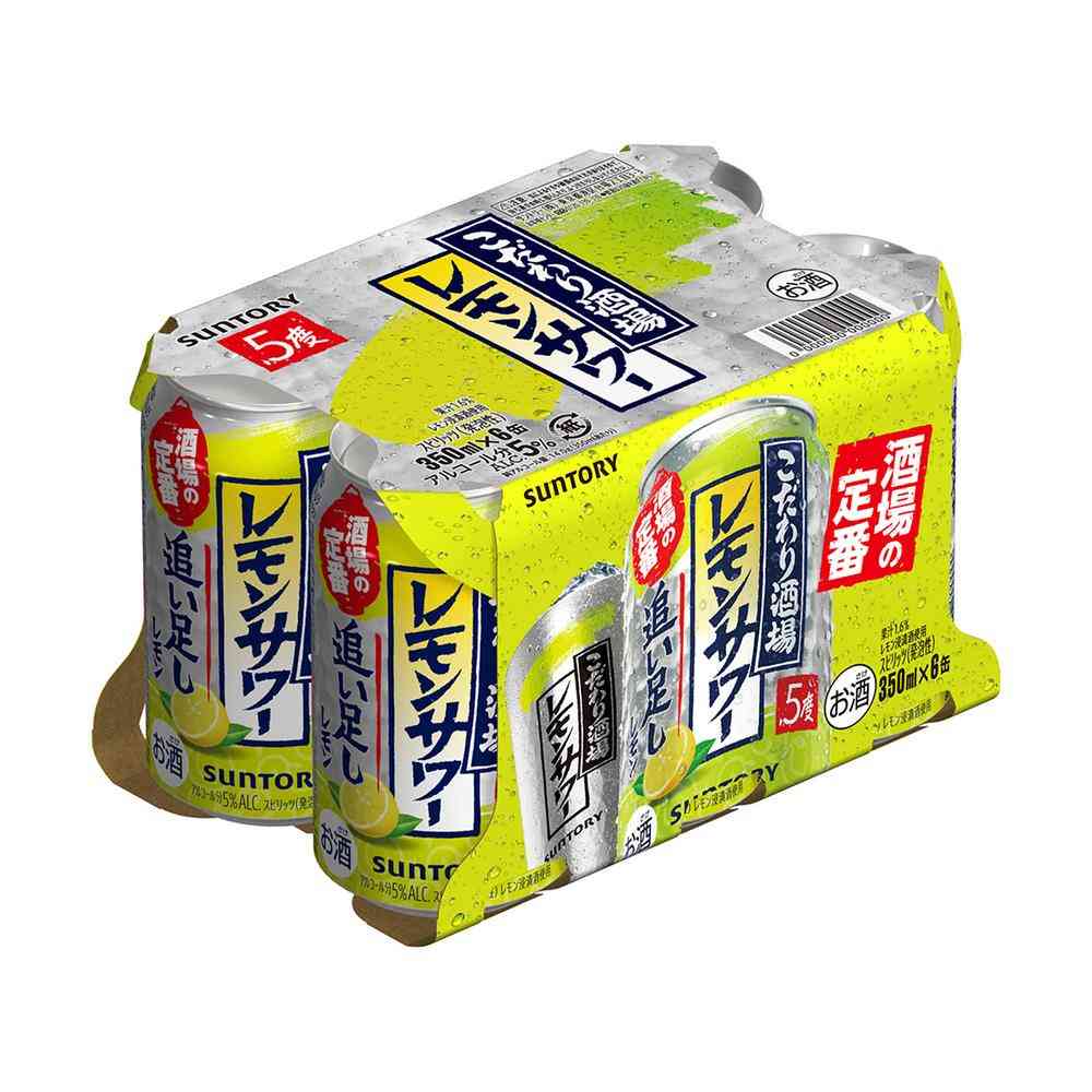 Suntory Kodawari Sakaba Lemon Sour Extra Lemon 350ml x 6