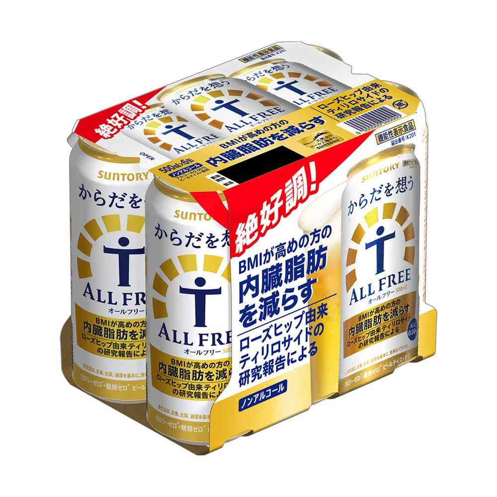 Suntory Body-Conscious All-Free [Functional Food] 500ml x 6