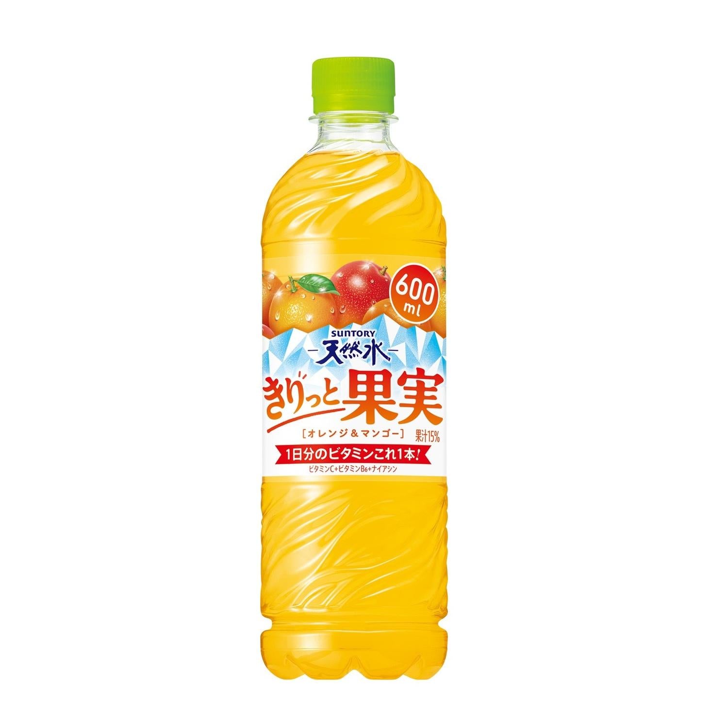 Suntory Natural Water Refreshing Fruit Orange & Mango 600ml