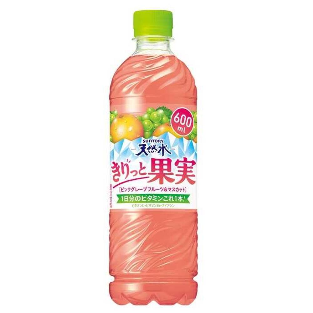 Suntory Natural Water Crisp Fruit Pink Grape & Muscat 600ml