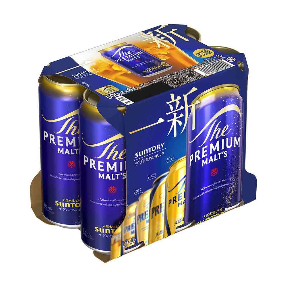 Suntory The Premium Malt's 500ml x 6