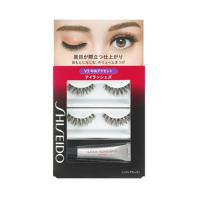 Shiseido Eyelashes Volume V3 2 Sets of Lashes, Adhesive 3.3g