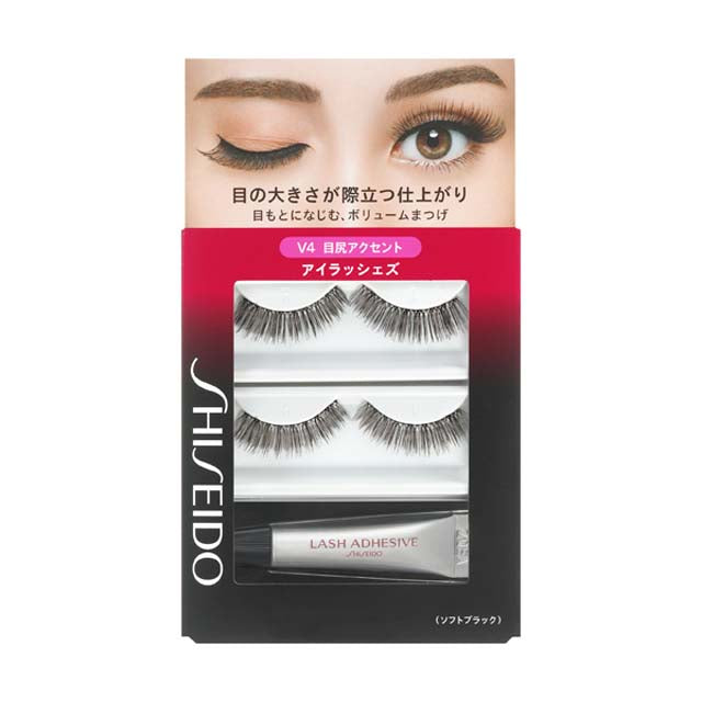 Shiseido Eyelashes Volume 4 2 Sets of Lashes, Adhesive 3.3g