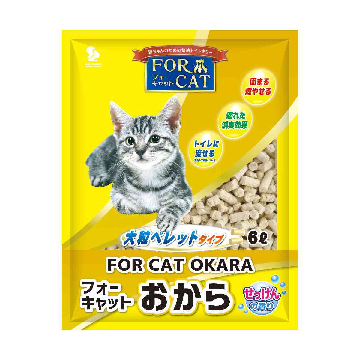 Shin Tohoku Chemical For Cat Okara Soap Scent 6L