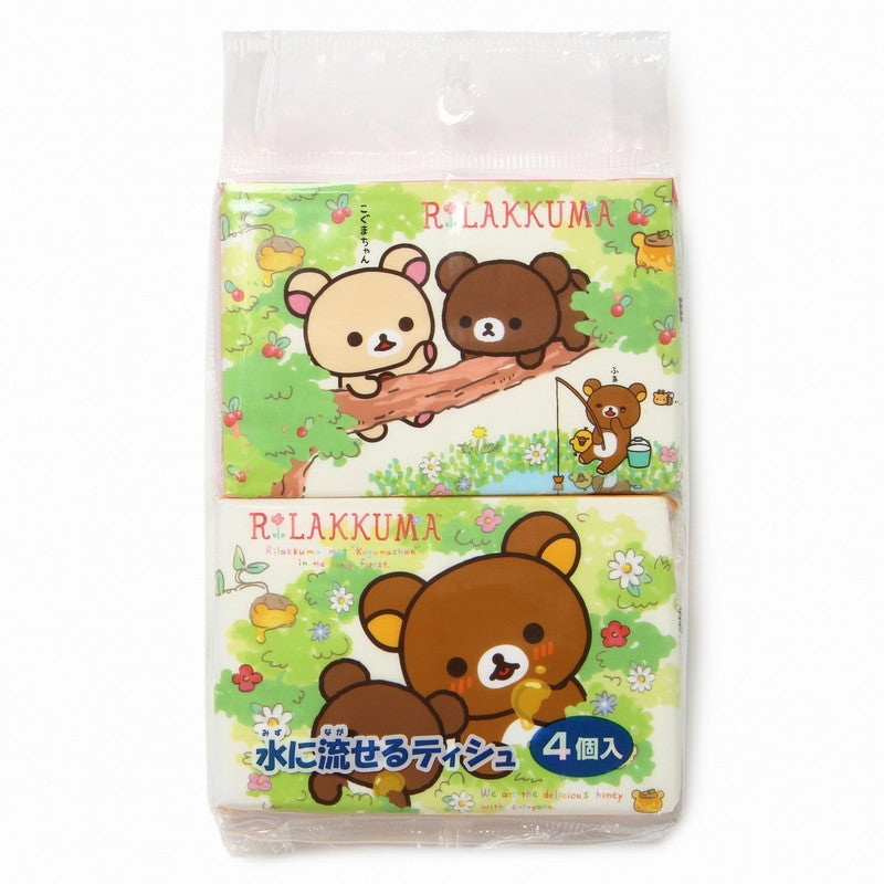 Rilakkuma Pocket Tissue 4P