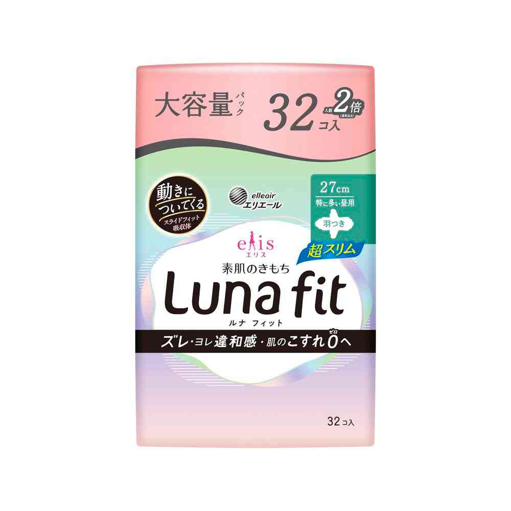 Daio Paper Elis Skin Feel Luna Fit Ultra Slim Day Use 27cm with Wings (32 Pieces)