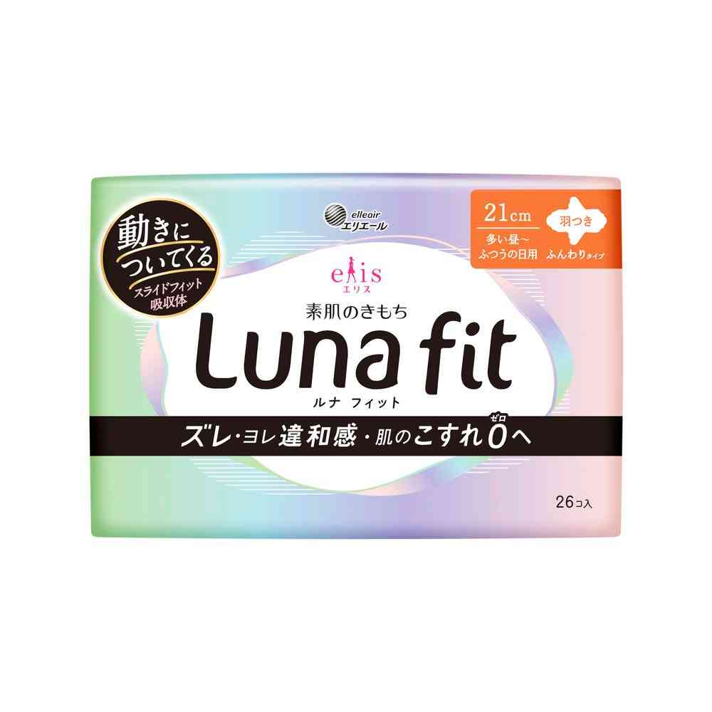 Daio Paper Elis Skin Feel Luna Fit Heavy Day to Normal Use 21cm with Wings 26 Sheets