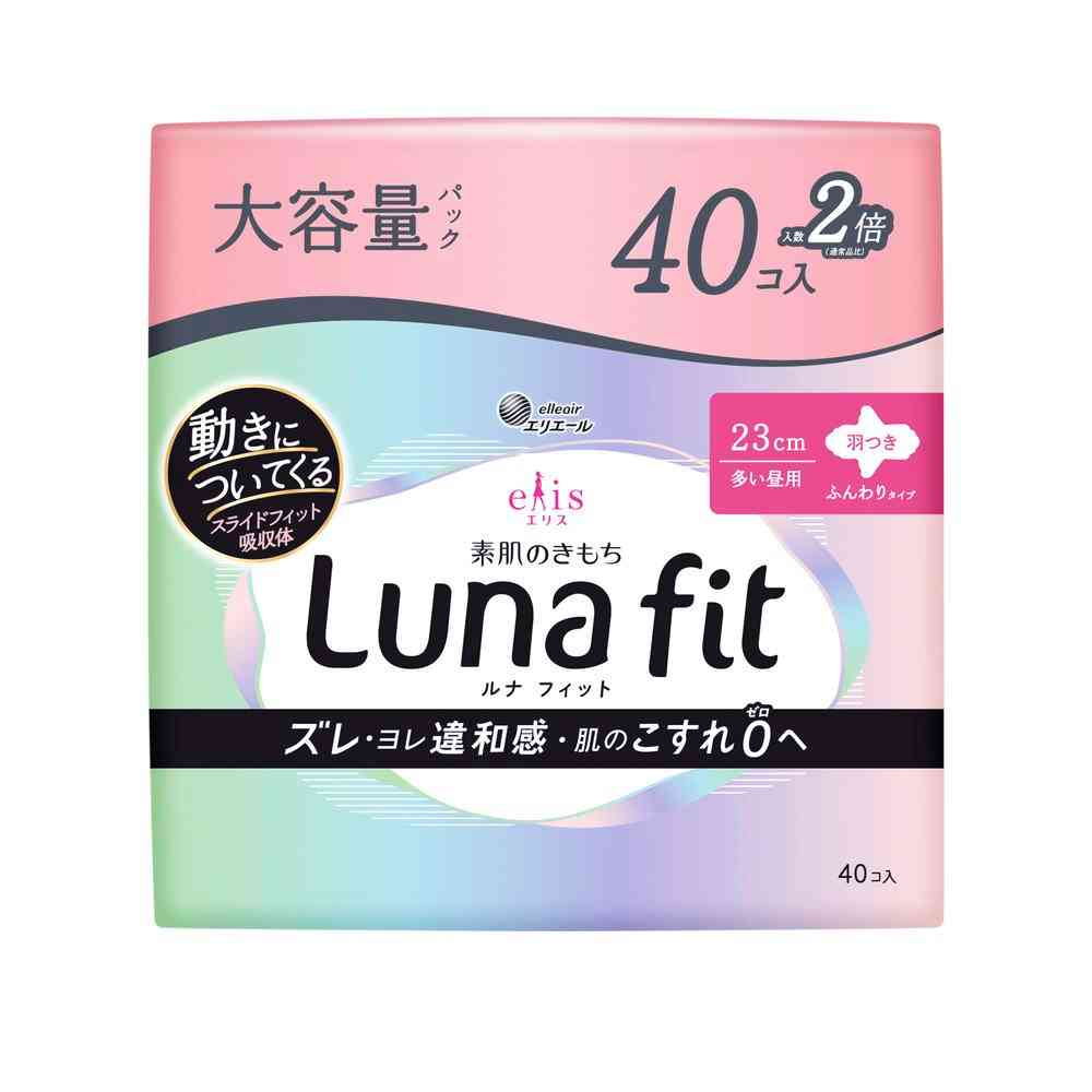 Daio Paper Elis Skin Feel Luna Fit Heavy Day Use 23cm With Wings 40 Pieces