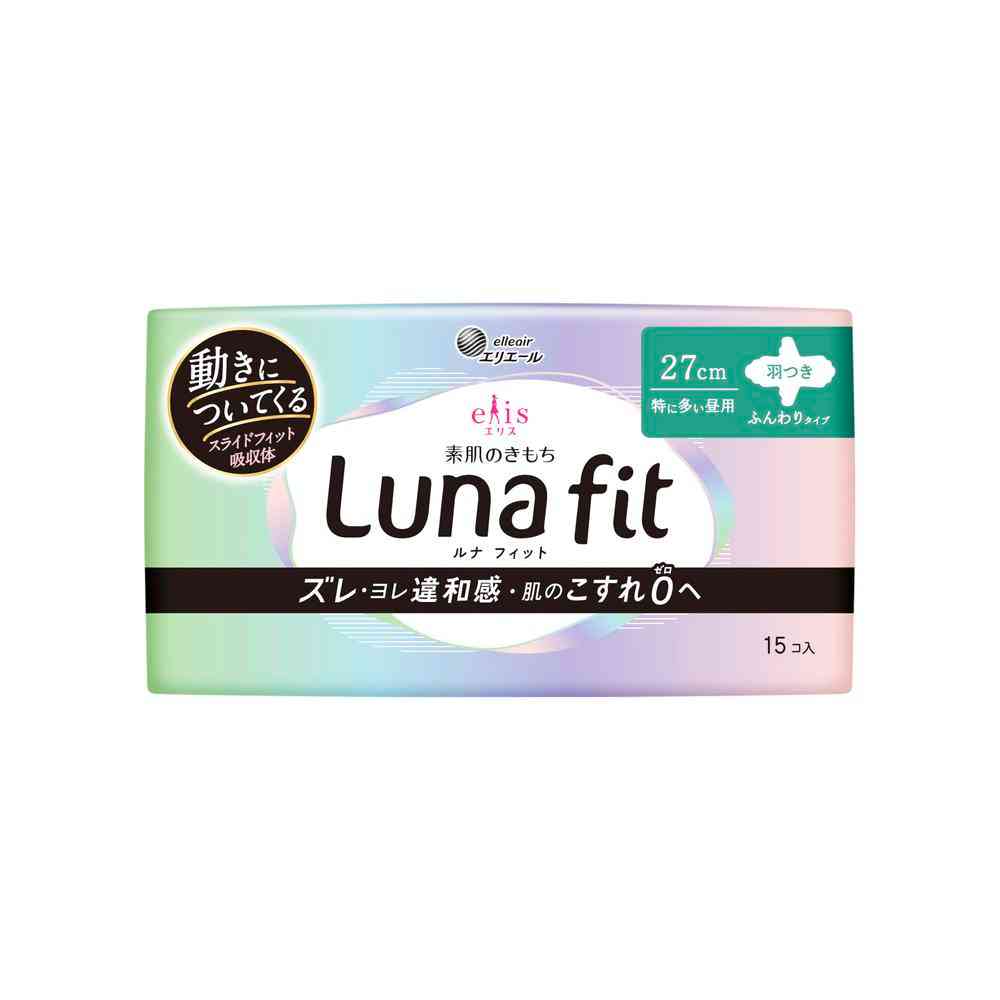 Daio Paper Elis Skin Feel Luna Fit Extra Heavy Day Use 27cm Winged 15 Sheets
