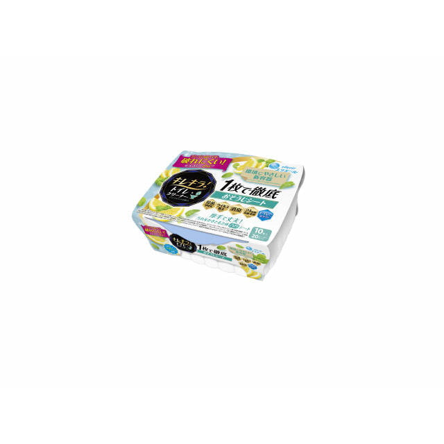 Kirekira! Toilet Cleaner One-Wipe Thorough Cleaning Sheets Citrus Mint 10 Sheets