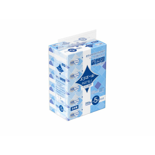 Elleair Plus+ Kirei Paper Towel Compact Type 200W 5P