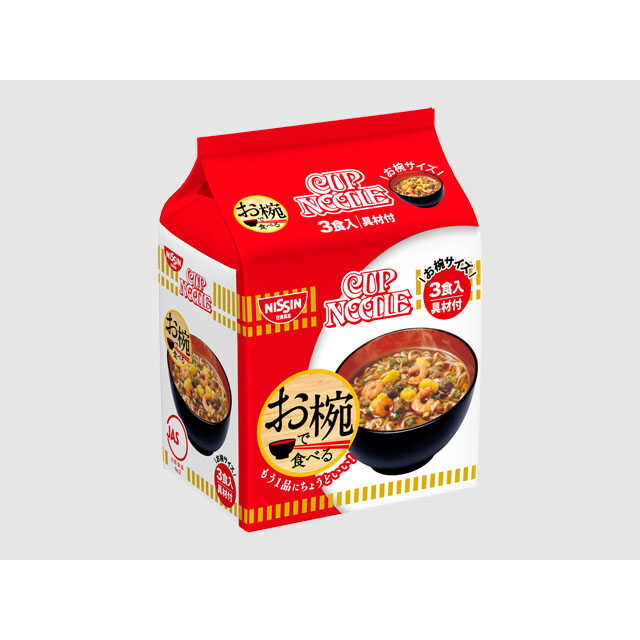 Nissin Cup Noodle in a Bowl 3-Pack