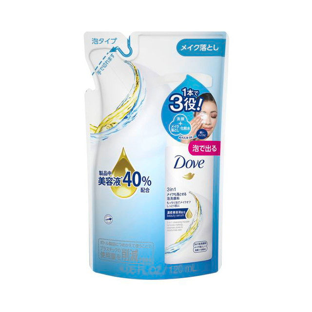 Unilever Dove 3-in-1 Cleansing Foam Refill 120ml