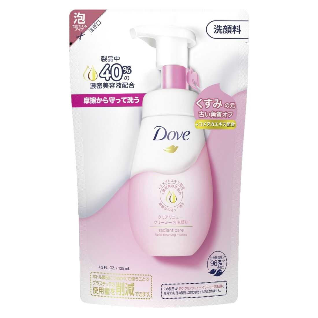 Unilever Dove Clear Renew Creamy Foam Cleanser Refill 125ml