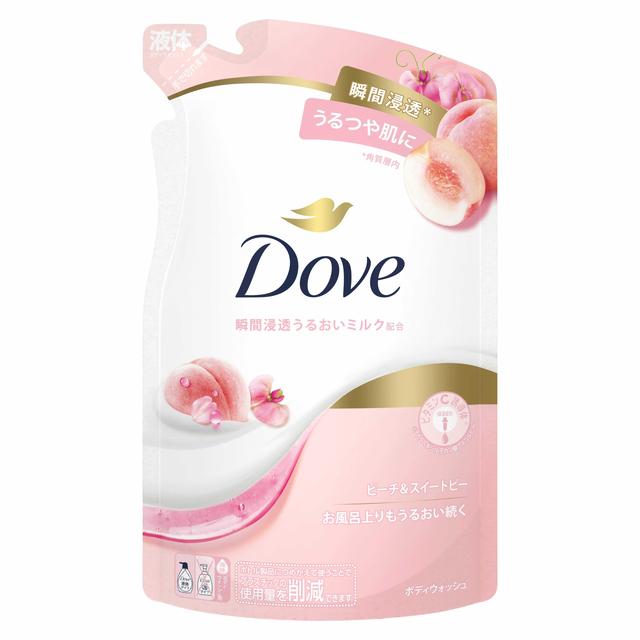 Dove Body Wash Peach & Sweet Pea Refill 330g