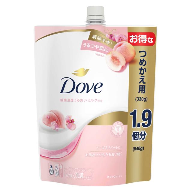 Dove Body Wash Peach & Sweet Pea Refill 640g