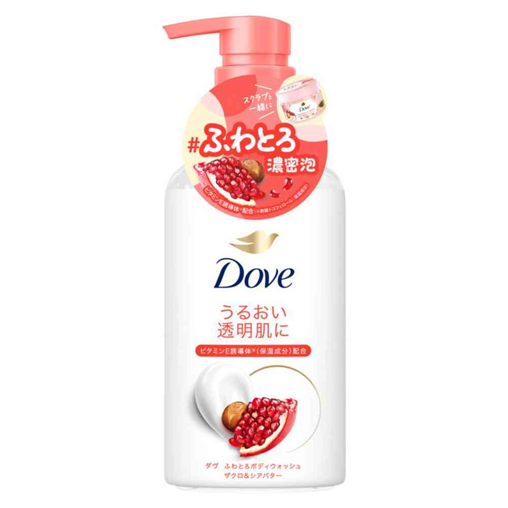 Unilever Dove Creamy Body Wash Pomegranate & Shea Butter Pump 450g