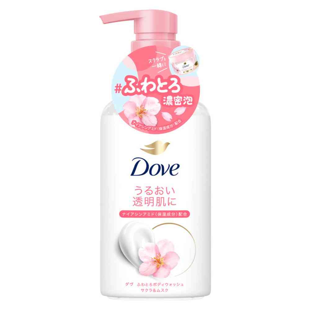 Unilever Dove Creamy Body Wash Sakura & Musk Pump 450g