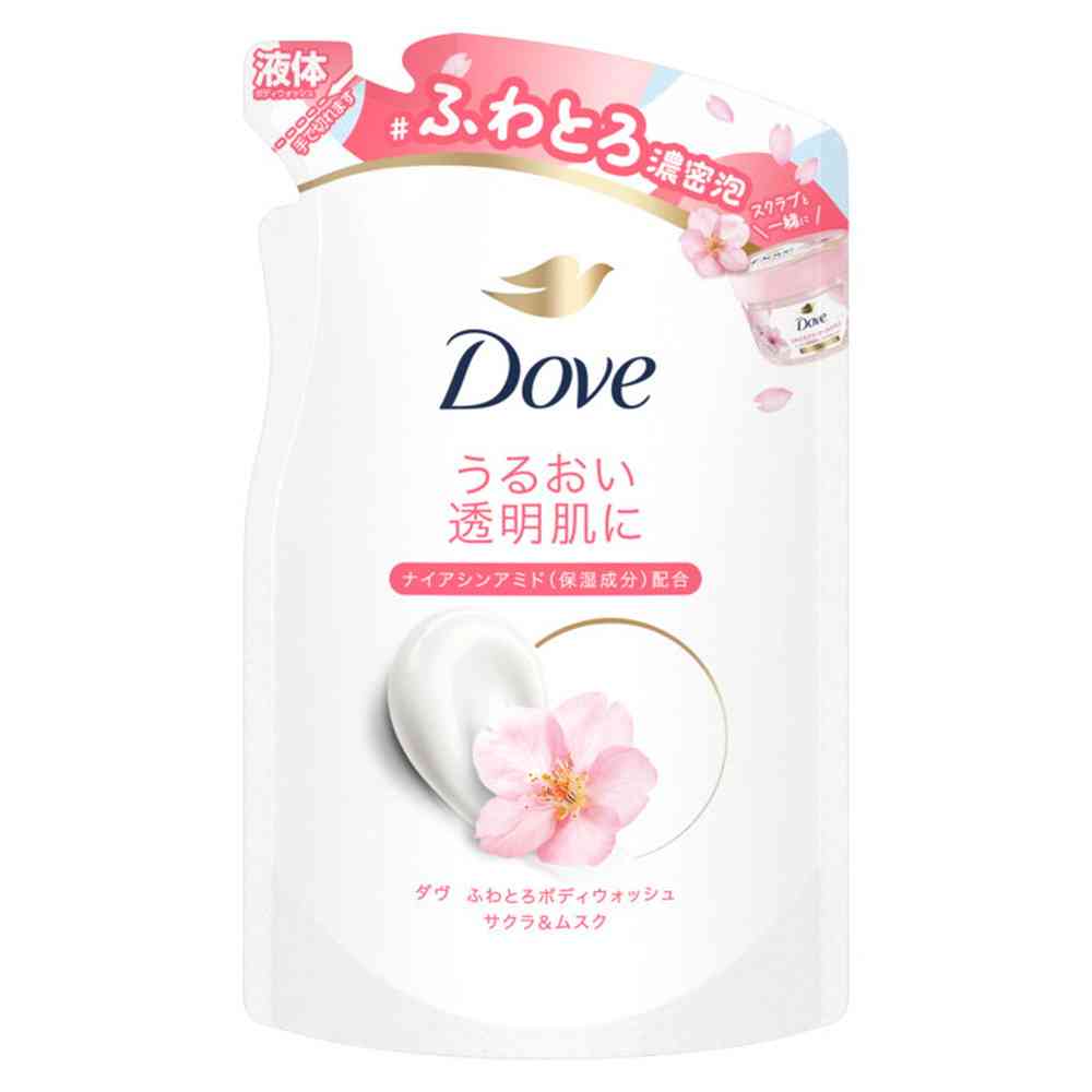 Unilever Dove Creamy Body Wash Sakura & Musk Refill 340g
