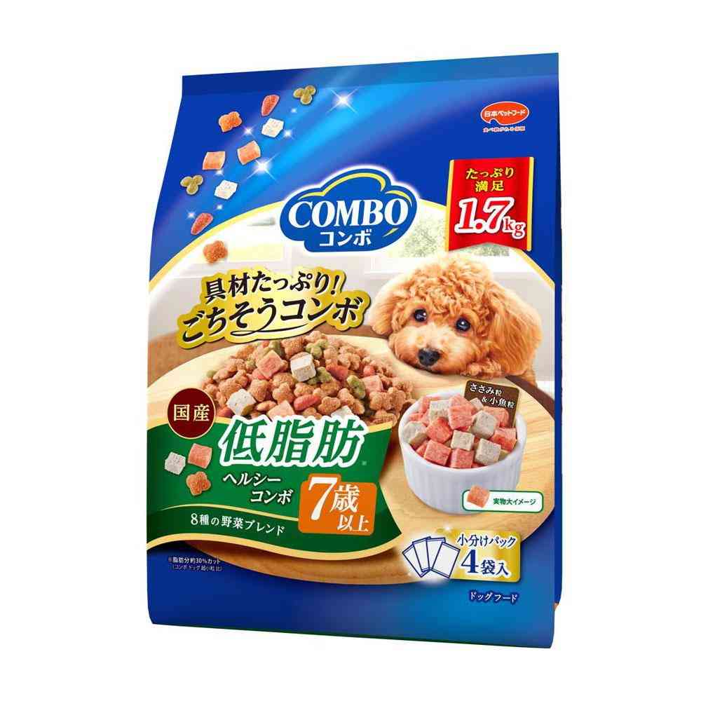 Nihon Pet Food Combo Dog Low Fat for Dogs 7 Years and Older 1.7kg