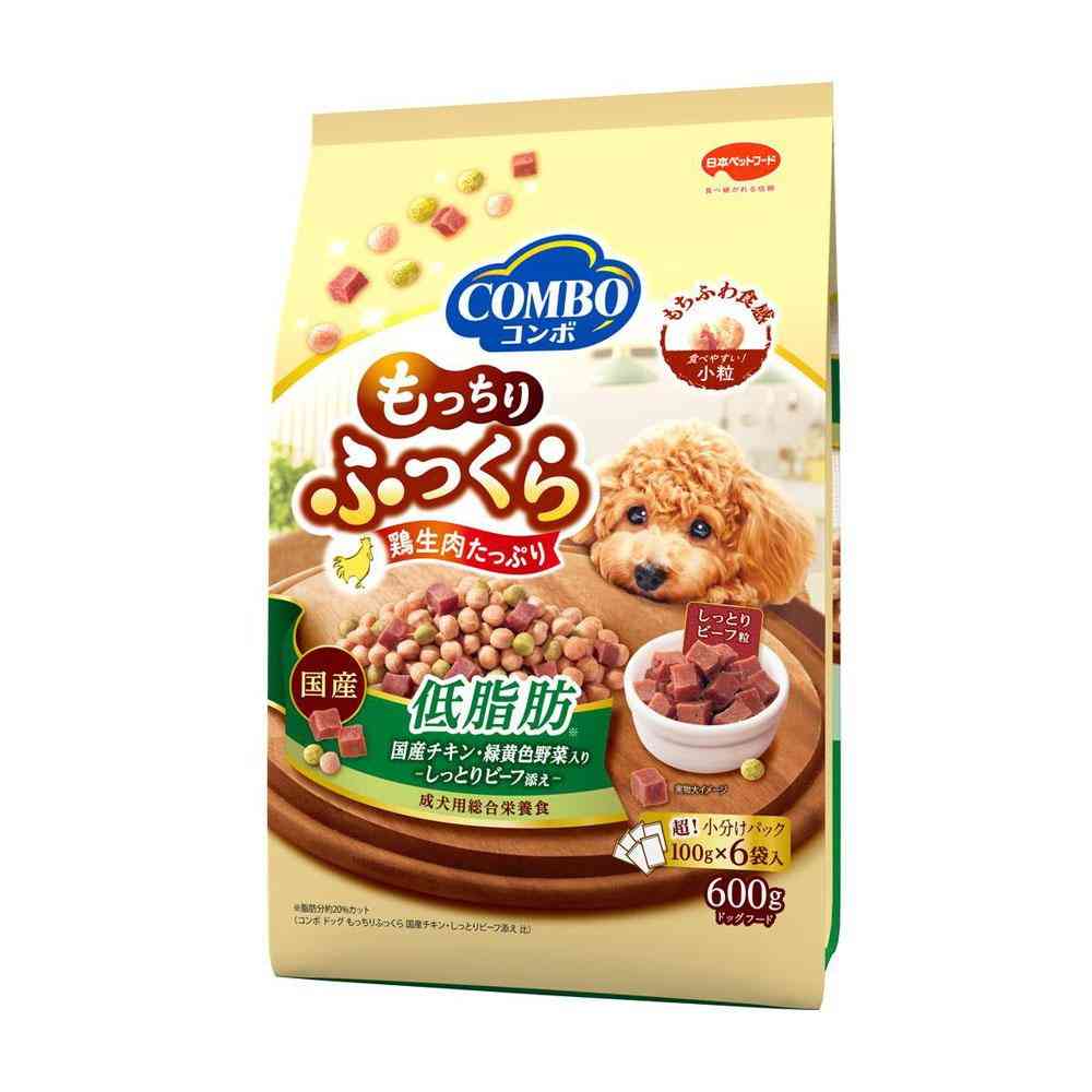 Nihon Pet Food Combo Dog Mochi and Fluffy Low Fat 600g (100g x 6 bags)