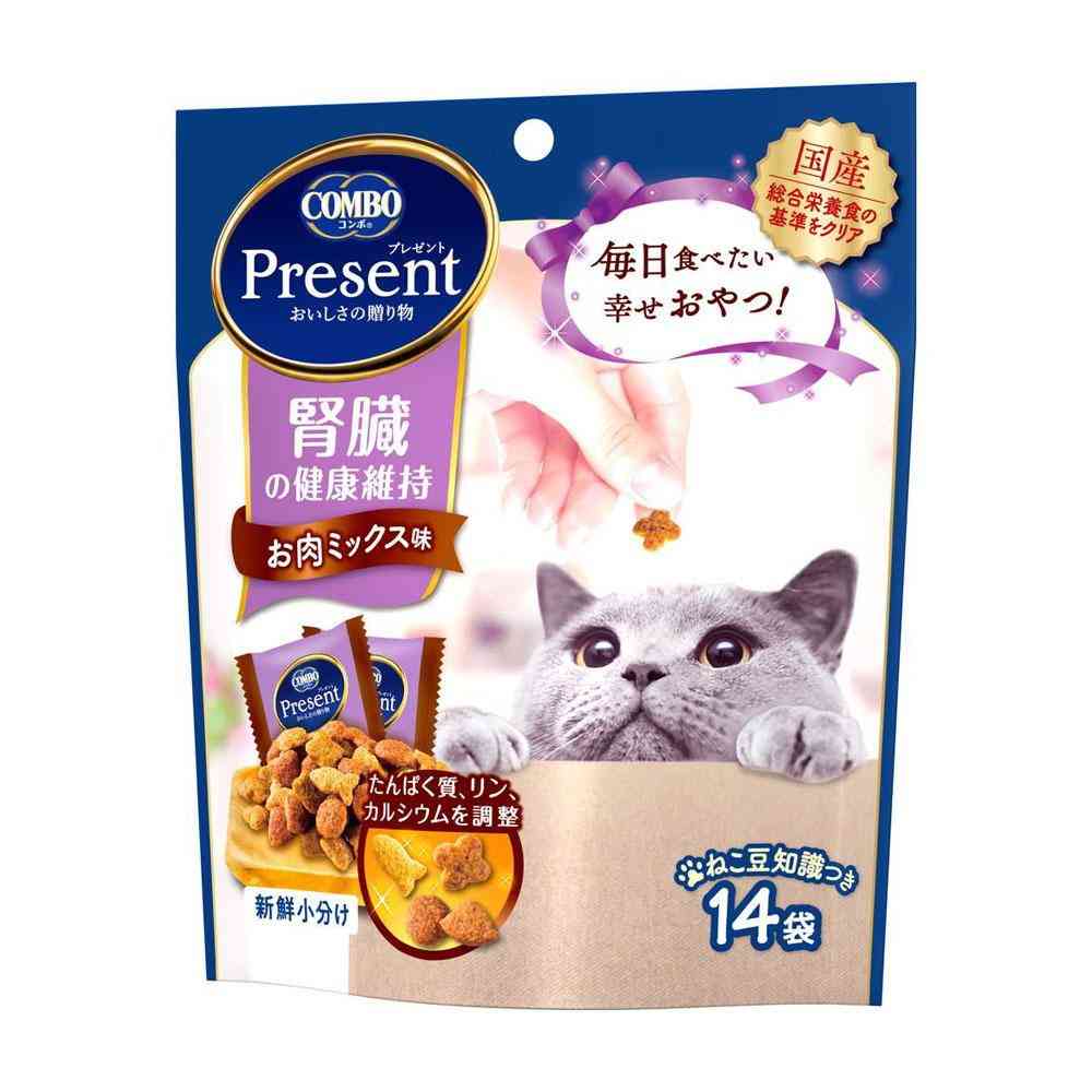 Japan Pet Food Combo Gift Cat Treats for Kidney Health Meat Mix Flavor 42g