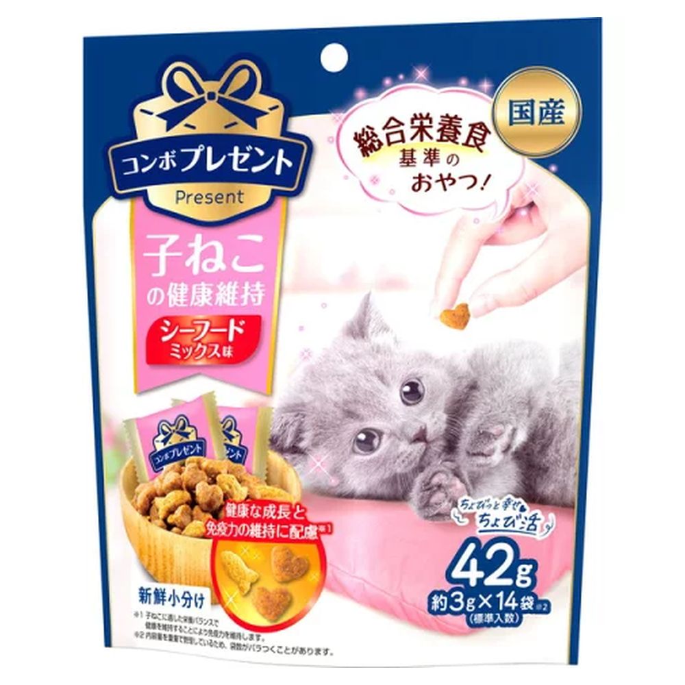 Nihon Pet Food Combo Present Cat Treats for Kitten Health Maintenance 42g (3g x 14 Packs)