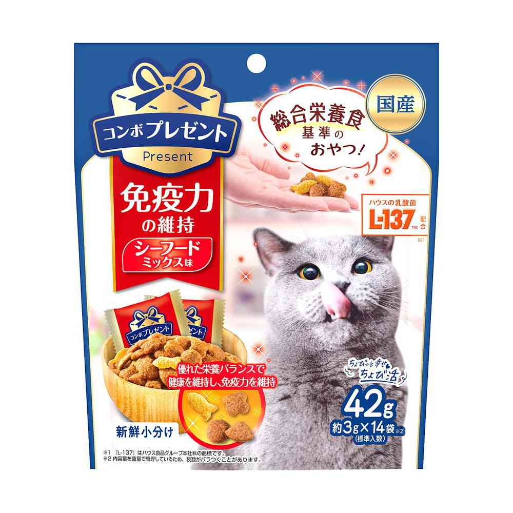 Nihon Pet Food Combo Present Cat Treats Immune System Support 42g (3g x 14 bags)