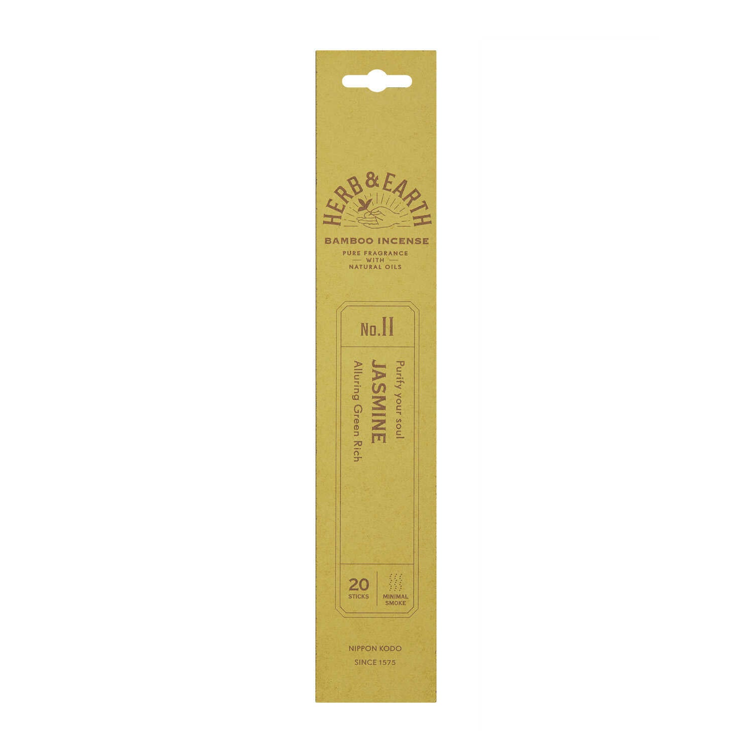 Nihon Kodo H&E Bamboo Incense 11 Jasmine 20 Sticks