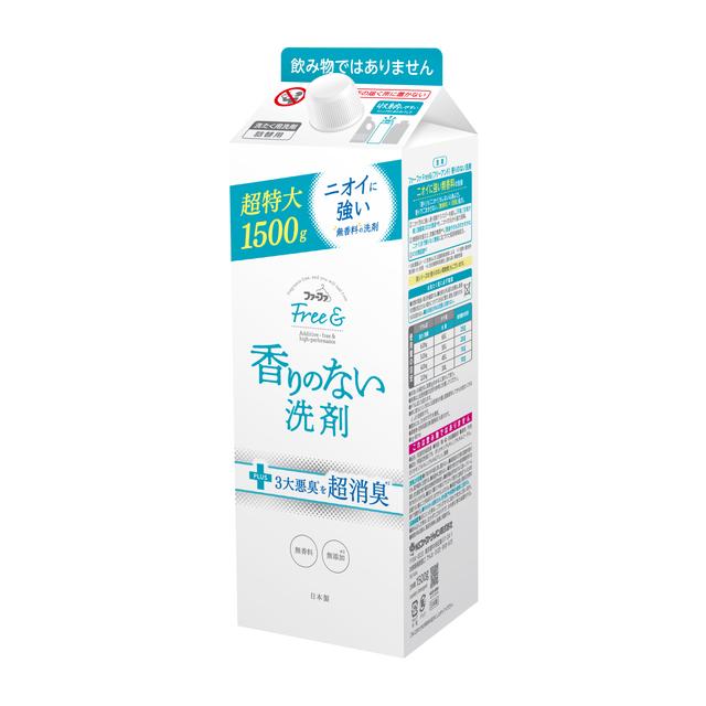 Fafa Free & Fragrance-Free Detergent Ultra Compact Liquid Eco Pack Refill 1500g