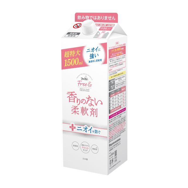 Fafa Free & Fragrance-Free Fabric Softener Eco Pack Refill 1500ml