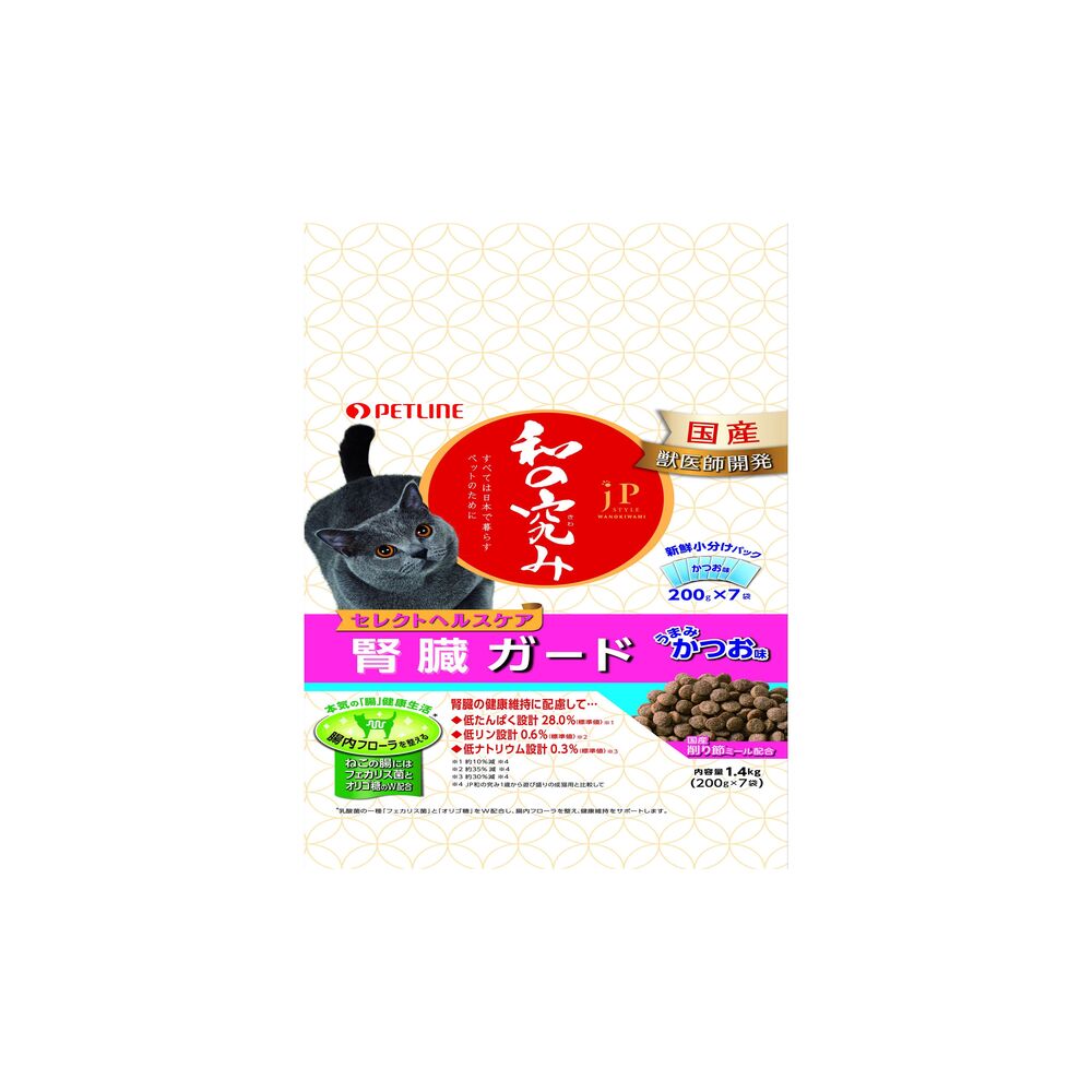 Petline JP Style Japanese Essence Select Healthcare Kidney Guard Bonito Flavor 1.4kg