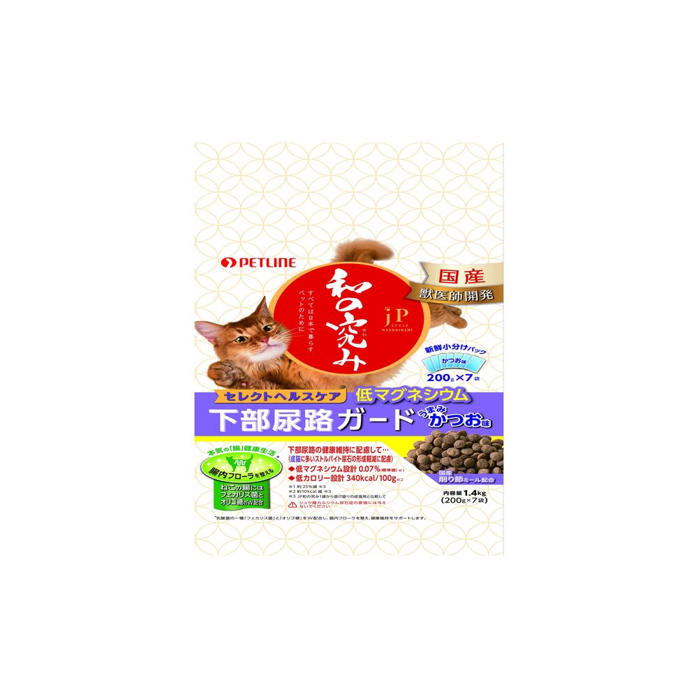 Pet Line JP Style Japanese Essence Select Healthcare Lower Urinary Tract Guard Low Magnesium 1.4kg