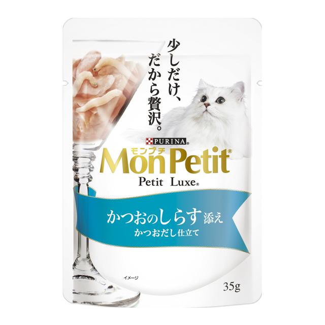 Mon Petit Petit Luxe Pouch Bonito with Shirasu in Bonito Broth 35g