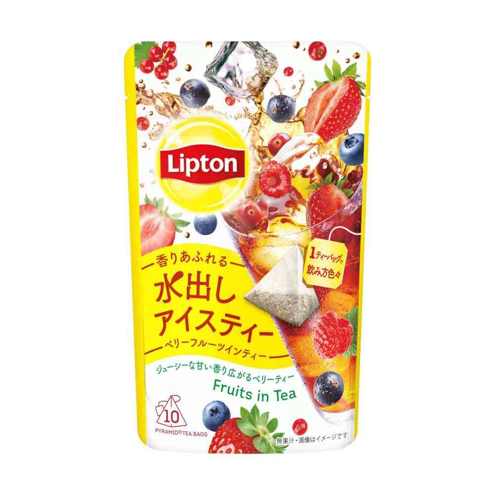 KEY Lipton Cold Brew Iced Tea Berry Fruit Tea Bags 10 Bags