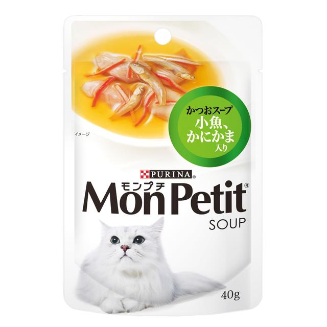 Mon Petit Bonito Soup with Small Fish & Crab Sticks 40g