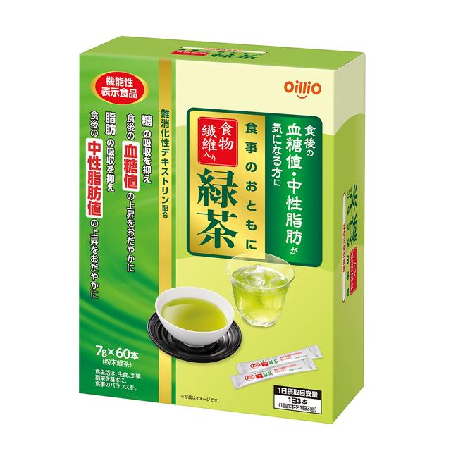 Nissin Green Tea with Dietary Fiber 7g x 60 Sticks
