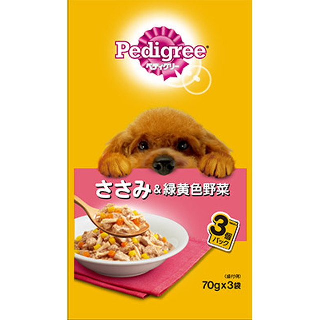 PWP7 Pedigree Adult Chicken & Vegetables 70g x 3 Bags