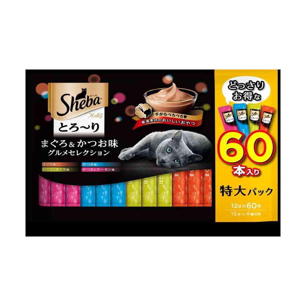 Mars Japan Sheba Creamy Melty Tuna & Bonito Gourmet Selection 12g x 60 Sticks