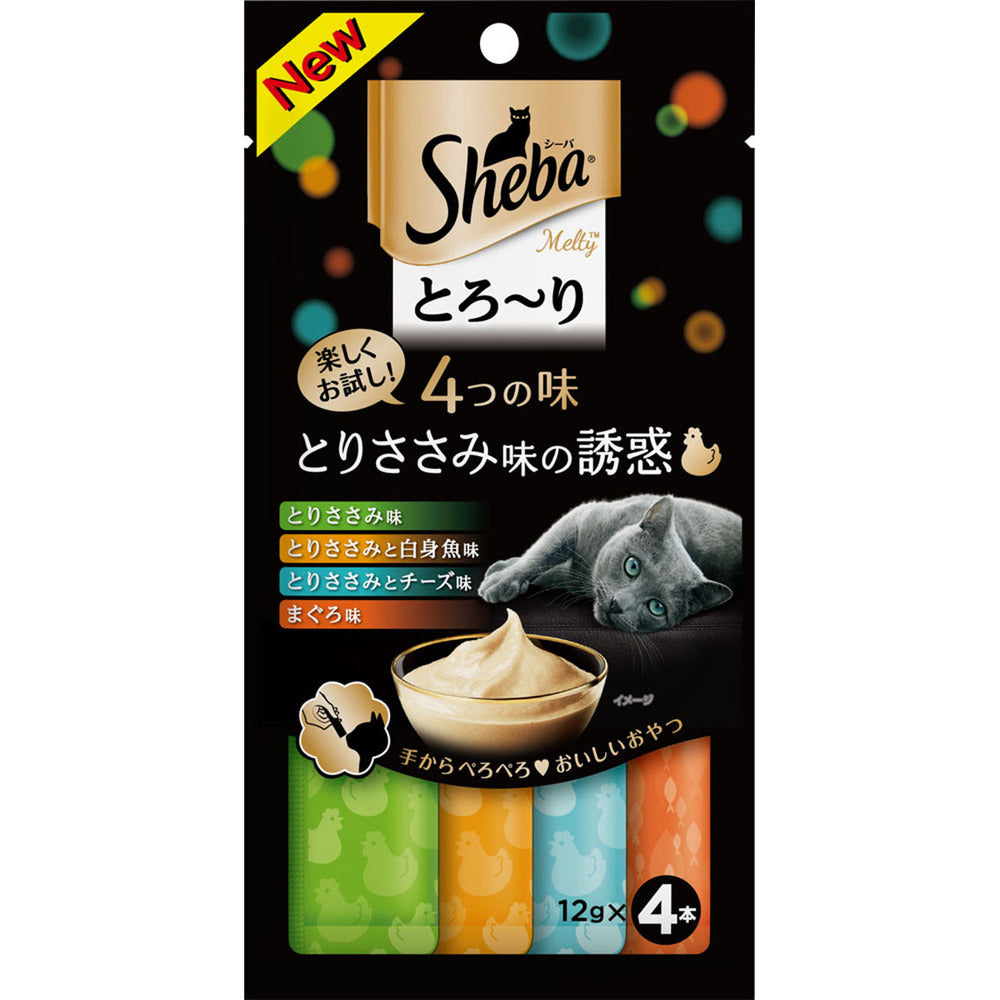 Mars Japan Limited Sheba Melty Treats 4 Flavors Chicken Fillet Temptation 12g x 4 Sticks