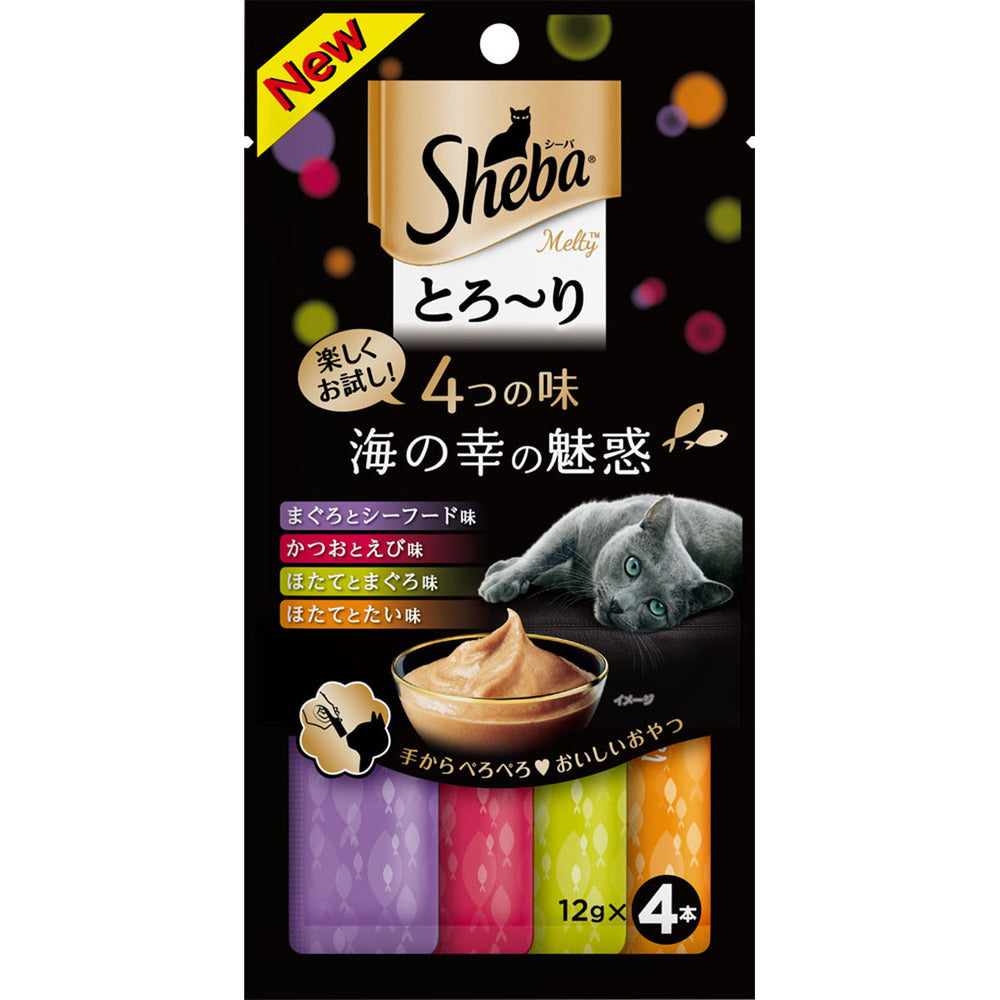 Mars Japan Limited Sheba Melty Treats 4 Flavors Seafood Selection 12g x 4