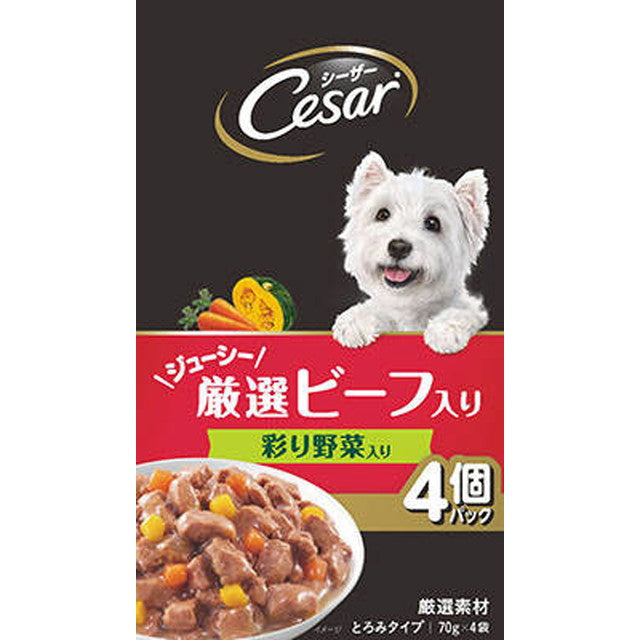 CPM9 Caesar Juicy Selected Beef with Colorful Vegetables 70g x 4 Bags