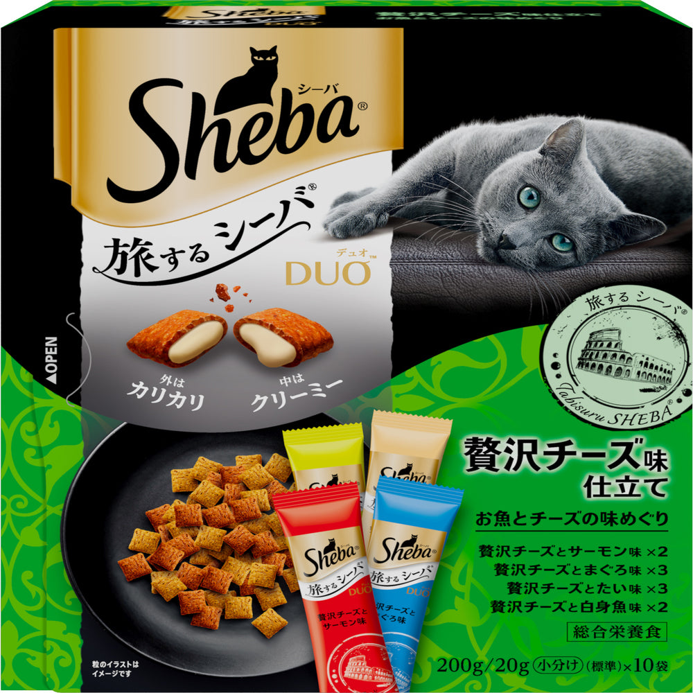 Mars Japan Limited Sheba Duo Travel Sheba Luxurious Cheese Flavor Fish and Cheese Journey 200g